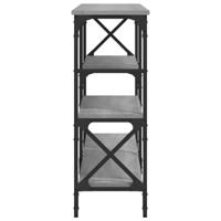 Wandtafel 180x29x76,5 cm bewerkt hout grijs sonoma eikenkleurig - thumbnail