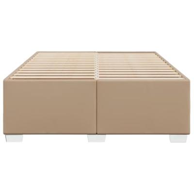Bedframe kunstleer cappuccinokleurig 160x200 cm