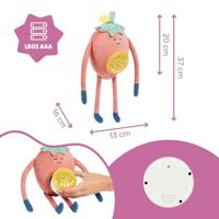 BADABULLE pluchen nachtlampje - Model: BARNABE, projectie om zachtjes in slaap te vallen - thumbnail