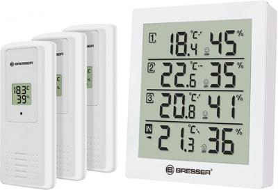 BRESSER ClimaTemp Hygro Indicator Set van 6 Thermo-/Hygrometers (wit)