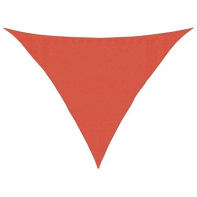 VidaXL Zonnezeil 160 g/m² 3,5x3,5x4,9 m hdpe terracottakleurig