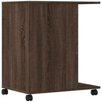 VidaXL Printerkastje met wielen 60x40x68,5 cm bruin eikenkleurig - thumbnail