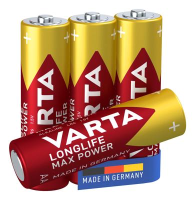 Varta LONGLIFE Max Power AA Bli 4 AA batterij (penlite) Alkaline 2900 mAh 1.5 V 4 stuk(s)