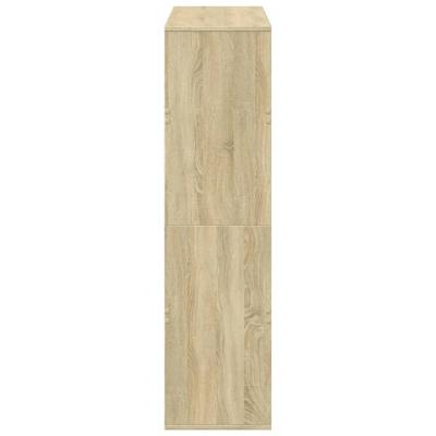 Boekenkast 100x33x125,5 cm bewerkt hout sonoma eikenkleurig