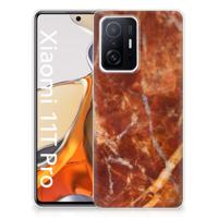 Xiaomi 11T | 11T Pro | TPU | Siliconen hoesje | Marmer Bruin - thumbnail