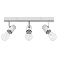 VidaXL Plafondspot met schijnwerpers wit 38 x 6,5 x 11,5 cm metaal - thumbnail