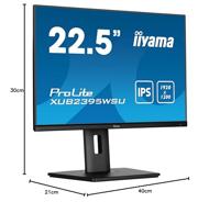 Iiyama prolite xub2395wsu-b5 22.5" monitor (zwart, hdmi, displayport, vga, 2x usb-a, usb-b) - thumbnail