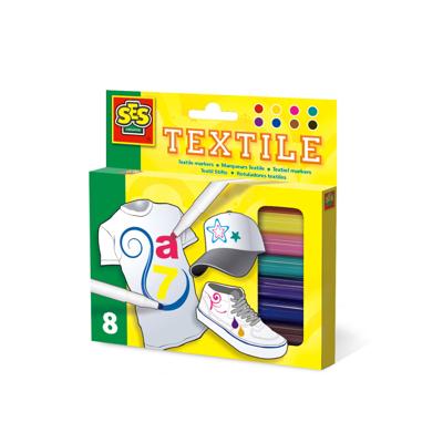 SES Creative Textielstiften 8 Stuks SES Creative Textielstiften 8 Stuks
