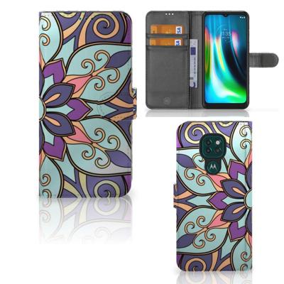 Motorola Moto G9 Play | E7 Plus Hoesje Purple Flower Motorola Moto G9 Play | E7 Plus Hoesje Purple Flower