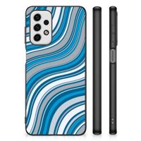 Samsung Galaxy A23 Back Case Waves Blue - thumbnail
