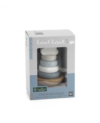 Label Label Stapeltoren Blauw