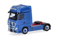 Herpa 311533-005 H0 Vrachtwagen Mercedes Benz Actros Gigaspace Solotrekmachine 2-assige met lampenbeugel en bescherming tegen bumper, zangblauw - thumbnail