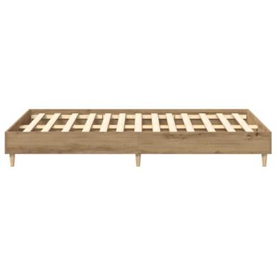 Bedframe zonder matras spaanplaat ambachtelijk eikenkleurig