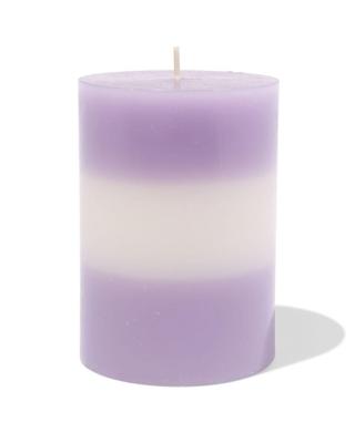 HEMA Stompkaars ⌀7x10cm strepen lila-ivoor (lila)