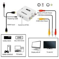 VK-126 MINI HDMI naar CVBS/L+R Audio Converter Adapter (Scaler)wit - thumbnail