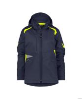 DASSY softshell kalama women polyester nachtblauw/fluogeel m - thumbnail