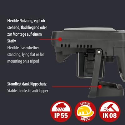 Brennenstuhl Multi Battery | LED | Accu Bouwlamp | 10050 MA | 12500lm | IP54 | 5m RN kabel | Excl. accu - 1173700001
