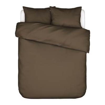 Essenza Minte Dekbedovertrek - Lits-jumeaux (260x200/220 Cm + 2 Slopen) - Katoen Satijn - Café Noir