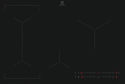 Electrolux EIV83443CT Zwart Ingebouwd 78 cm Inductiekookplaat zones 4 zone(s)