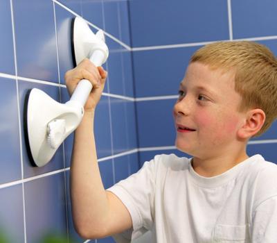 Mobiele wandbeugel kindergreep 310 mm