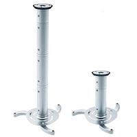 Zilveren plafondbevestiging voor projectoren van 80 mm tot 980 mm - thumbnail