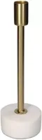 Kersten kandelaar marmer rond 7.5x24.5cm goud - thumbnail