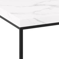 Bendt Salontafel 'Maresa' Marmerlook, 110 x 55cm, kleur Wit - thumbnail