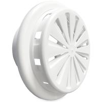Verstelbaar Kunststof Ventilatierooster - Multi-fit - Ø 100 -150 - Ral 9016 - thumbnail