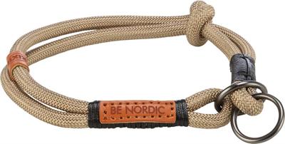 TRIXIE BE NORDIC HALSBAND HOND HALF-SLIP ZAND / ZWART 50X1,3 CM - thumbnail