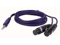 DAP FL37 verloopkabel 1x Stereo jack naar 2x XLR female 150cm - thumbnail