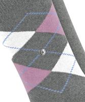 Burlington 2-paar everyday dames sokken - Biologisch katoenen vrouwen sokken met ruit print - thumbnail