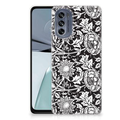 Motorola Moto G62 5G | TPU Case | Black Flowers
