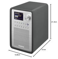 Sangean WFR-70 (SmartLink 1) Internetradio DAB+, VHF (FM), Internet AUX, USB, Internetradio Spotify, Geschikt voor DLNA Grijs - thumbnail