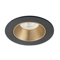 Highlight Design spotDownlights zwart met goud Ø 8cm - S7830.38 - thumbnail