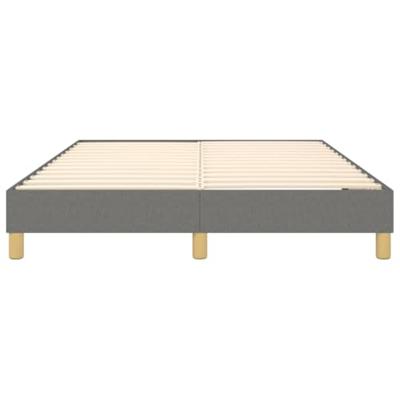 Boxspringframe stof donkergrijs 140x190 cm