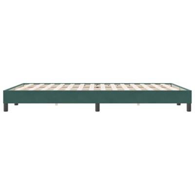 Boxspring zonder matras fluweel donkergroen 140x220 cm