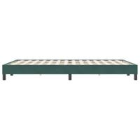 Boxspring zonder matras fluweel donkergroen 140x220 cm - thumbnail