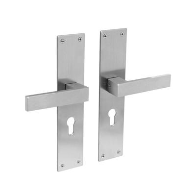 Intersteel Moderne deurklinkAmsterdam cilindergat 55mm RVS - 0035.057129