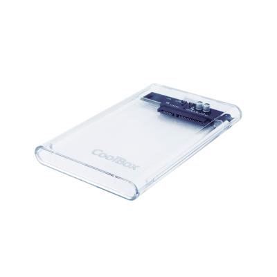 Behuizing voor Harde Schijf CoolBox COO-SCT-2533 2,5" Grijs Transparant - thumbnail