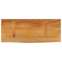 Tafelblad met natuurlijke rand 80x40x3,8 cm massief mangohout - thumbnail