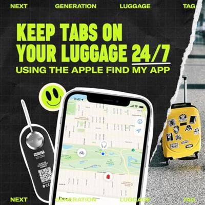 Knog Scout Travel Bagagelabel. Finder & Alarm voor Ios One Size