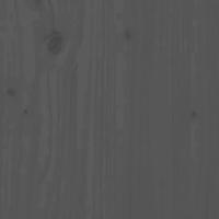 Hoofdbord 146x4x100 cm massief grenenhout grijs - thumbnail