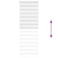 VidaXL Zebra rolgordijn 85x200 cm stofbreedte 80,9 cm polyester wit - thumbnail