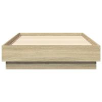 Bedframe met LED-verlichting sonoma eikenkleurig 90x190 cm - thumbnail