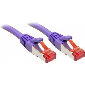 LINDY 47828 RJ45 Netwerkkabel, patchkabel CAT 6 S/FTP 10.00 m Violet Snagless 1 stuk(s)