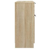 Dressoir 60x30x70 cm bewerkt hout sonoma eikenkleurig - thumbnail