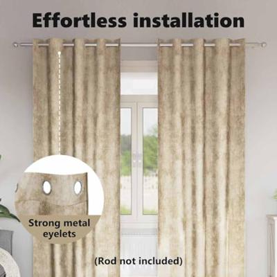 VidaXL Velvet gordijnen met gordijnen 2 pcs crème 245 x 140 cm fluweel