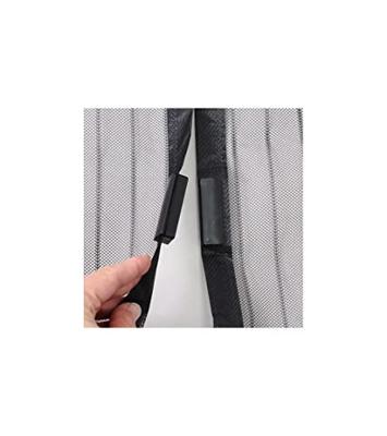 Klamboe magnetische gordijndeur - H230 cm x L100 cm - Zwart polyester