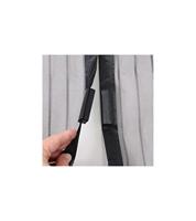 Klamboe magnetische gordijndeur - H230 cm x L100 cm - Zwart polyester - thumbnail