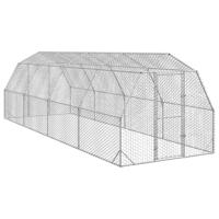 Kippenren 2,5x8x2,25 m gegalvaniseerd staal - thumbnail